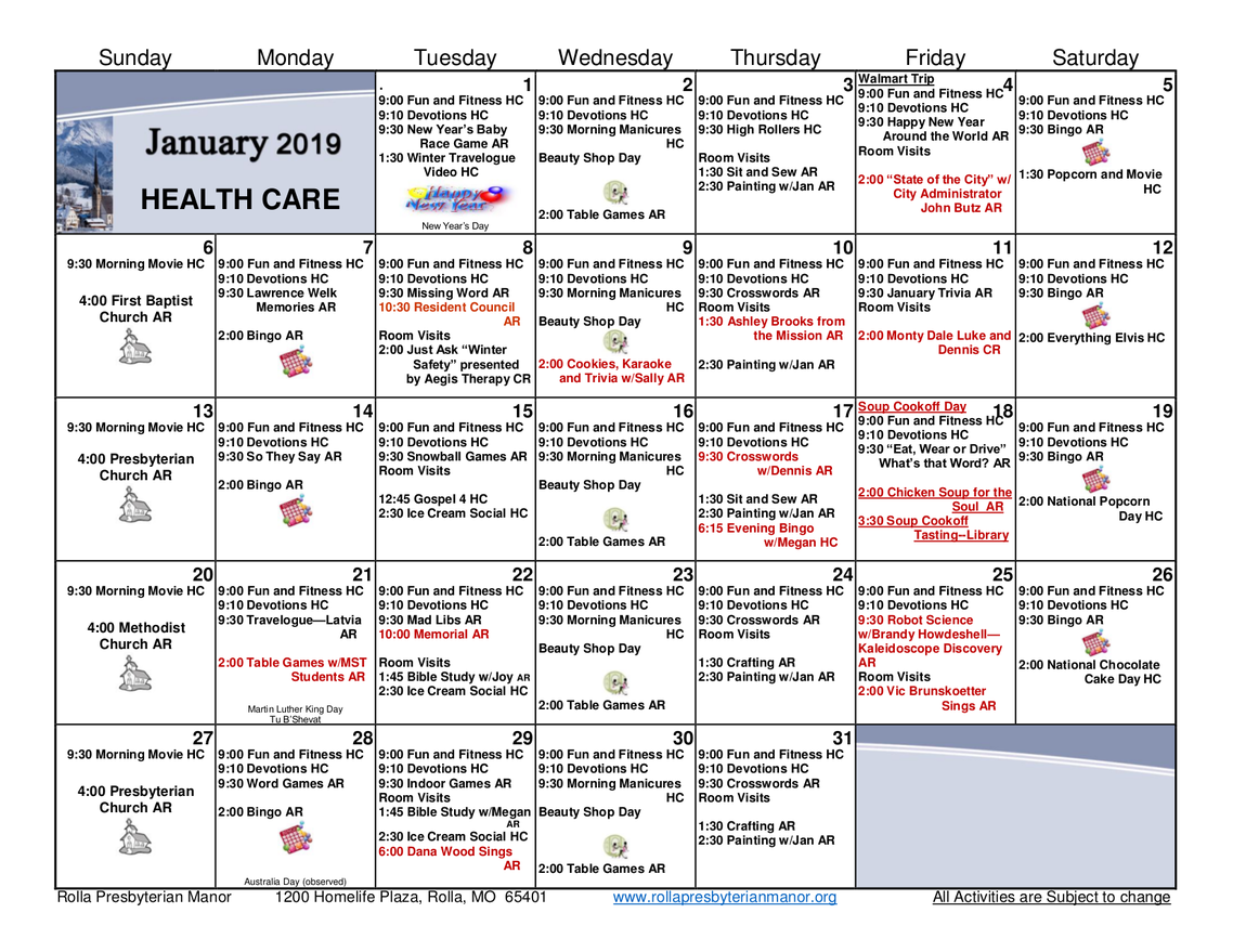 Rolla Presbyterian Manor Senior Living Community Assisted Living
